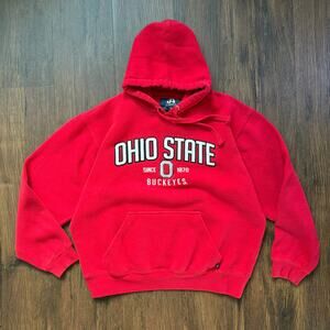 Ohio State Buckeyes Hoodie Red J America Sportswear Size Medium